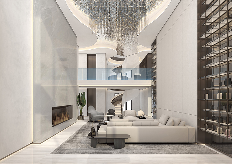 北京顺义900㎡现代简约的别墅室内设计方案	「多图」