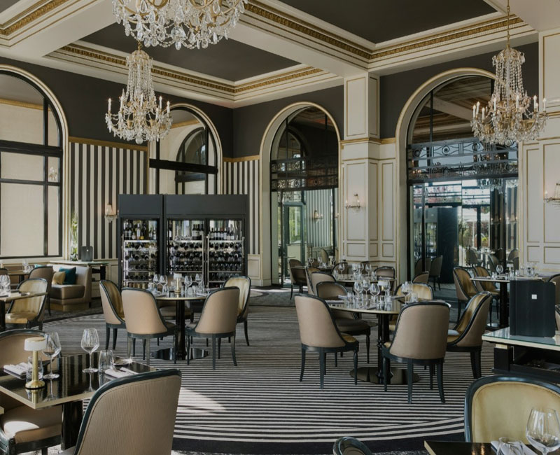 高级餐厅平面图设计和氛围设计