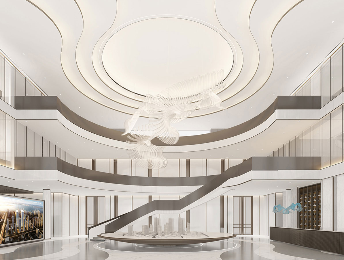 吴江恒力环企经典的住宅售楼处设计装修方案